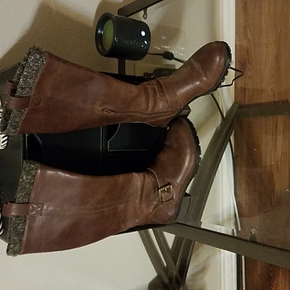 Leather boots